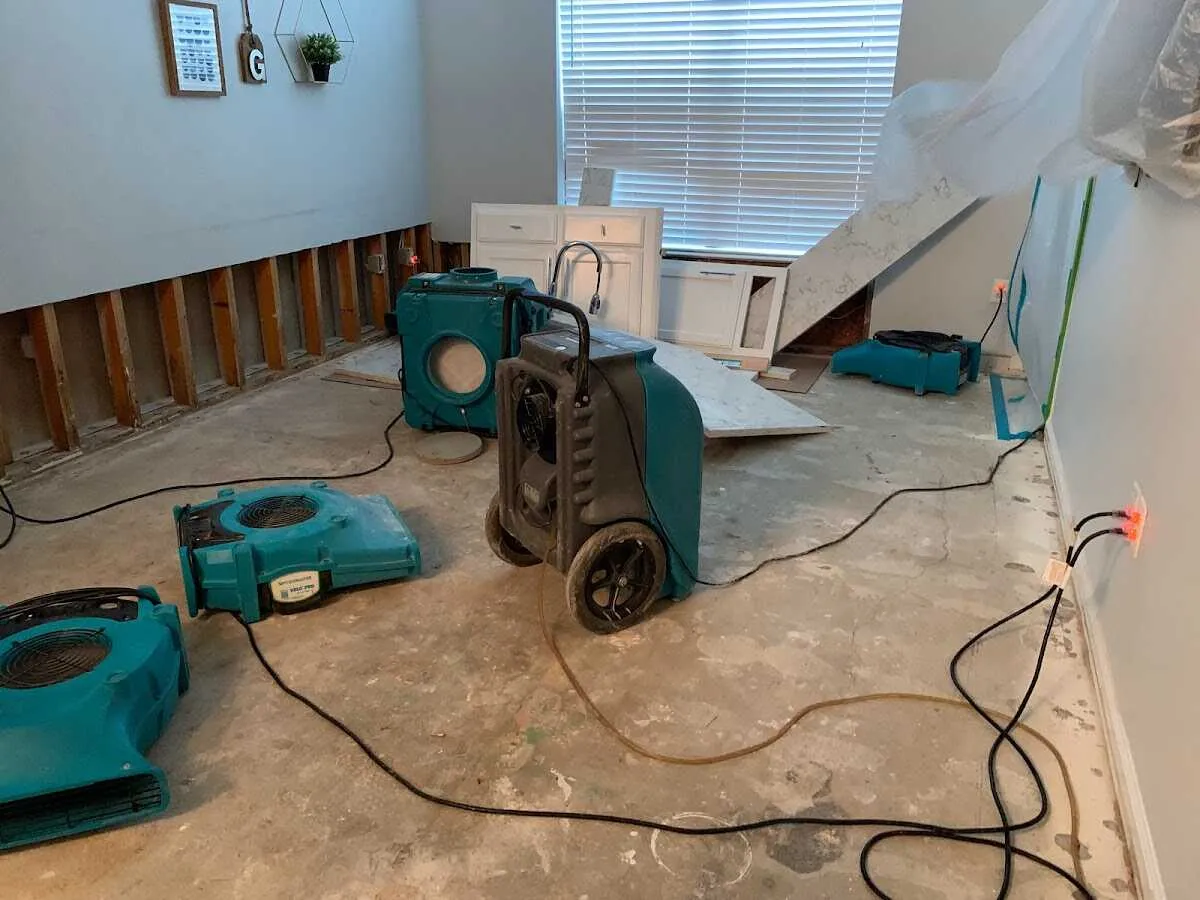 Dehumidifier in flood-cut room for Water Extraction & Removal in Litchfield